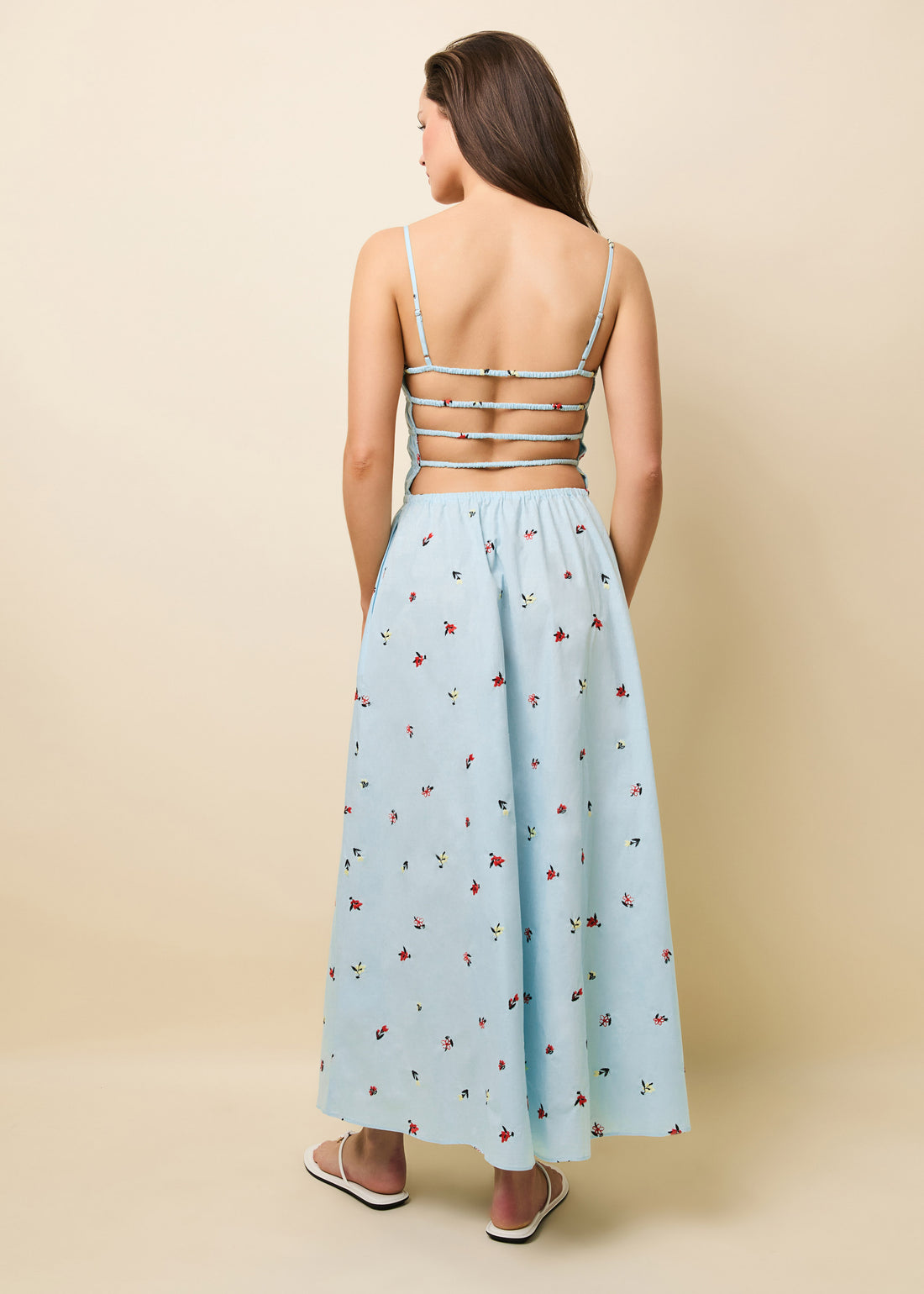 the delta midi dress Solid & Striped Delta Midi Dress Poplin Marina Blue M / Marina Blue