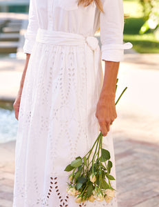 Grace Dress - White Eyelet
