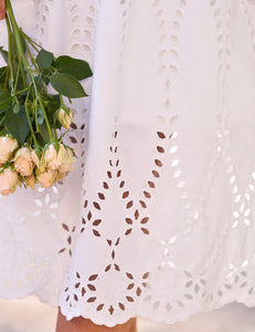 Grace Dress - White Eyelet