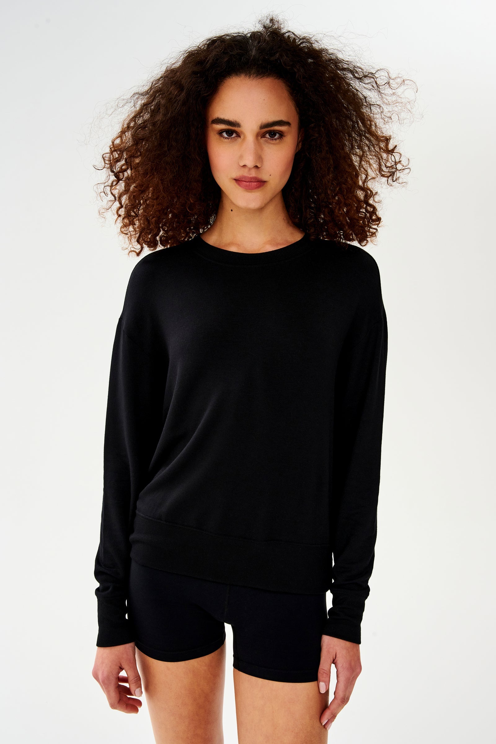 Sonja Fleece Sweatshirt - Black