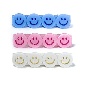 Happy Faces Hair Clips