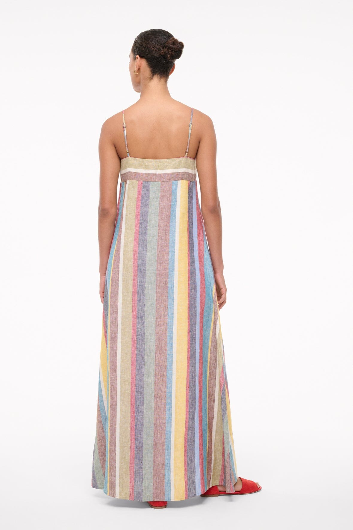 Laura Linen Dress - Market Stripe