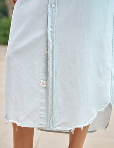 Rory Maxi Shirt Dress - Classic Blue Tattered Wash
