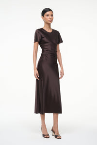 Marcel Silk Dress - Earth