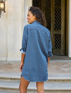 Ruffle Mary - Vintage Stonewashed Indigo