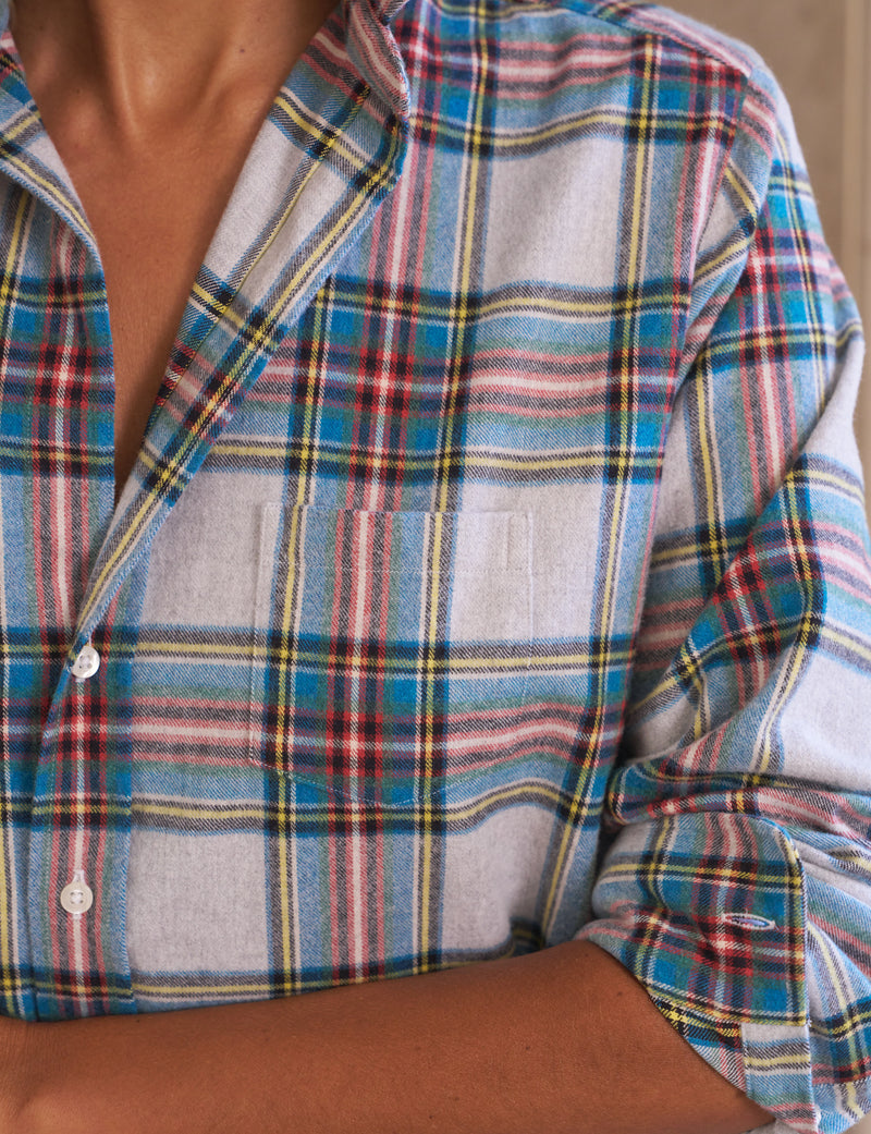 Eileen - Yellow/Blue/Red Plaid Flannel