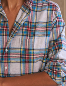 Eileen - Yellow/Blue/Red Plaid Flannel