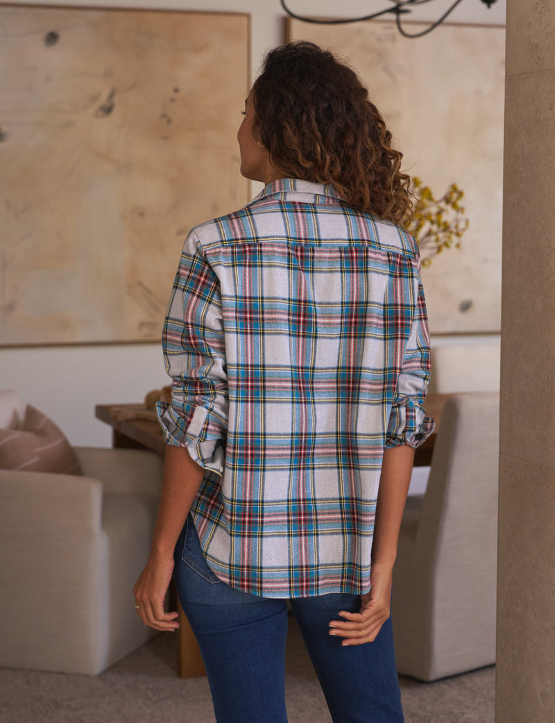 Eileen - Yellow/Blue/Red Plaid Flannel
