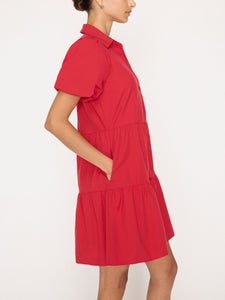 The Havana Mini Dress - Carmine Red
