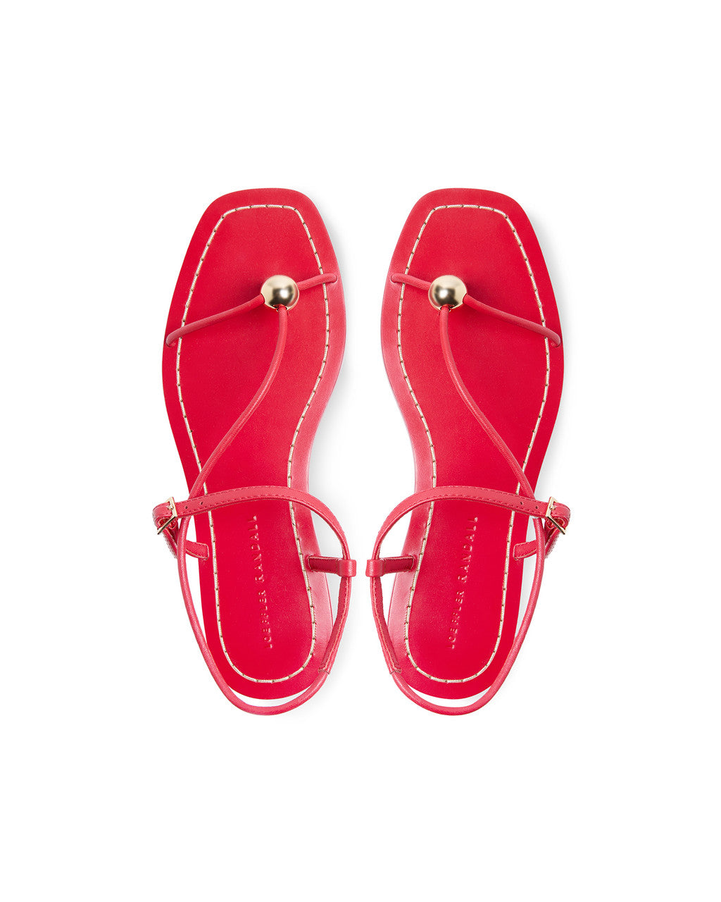 Lara Red Leather Sandal