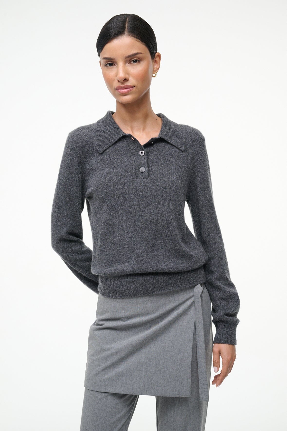 Gemma Cashmere Sweater - Charcoal