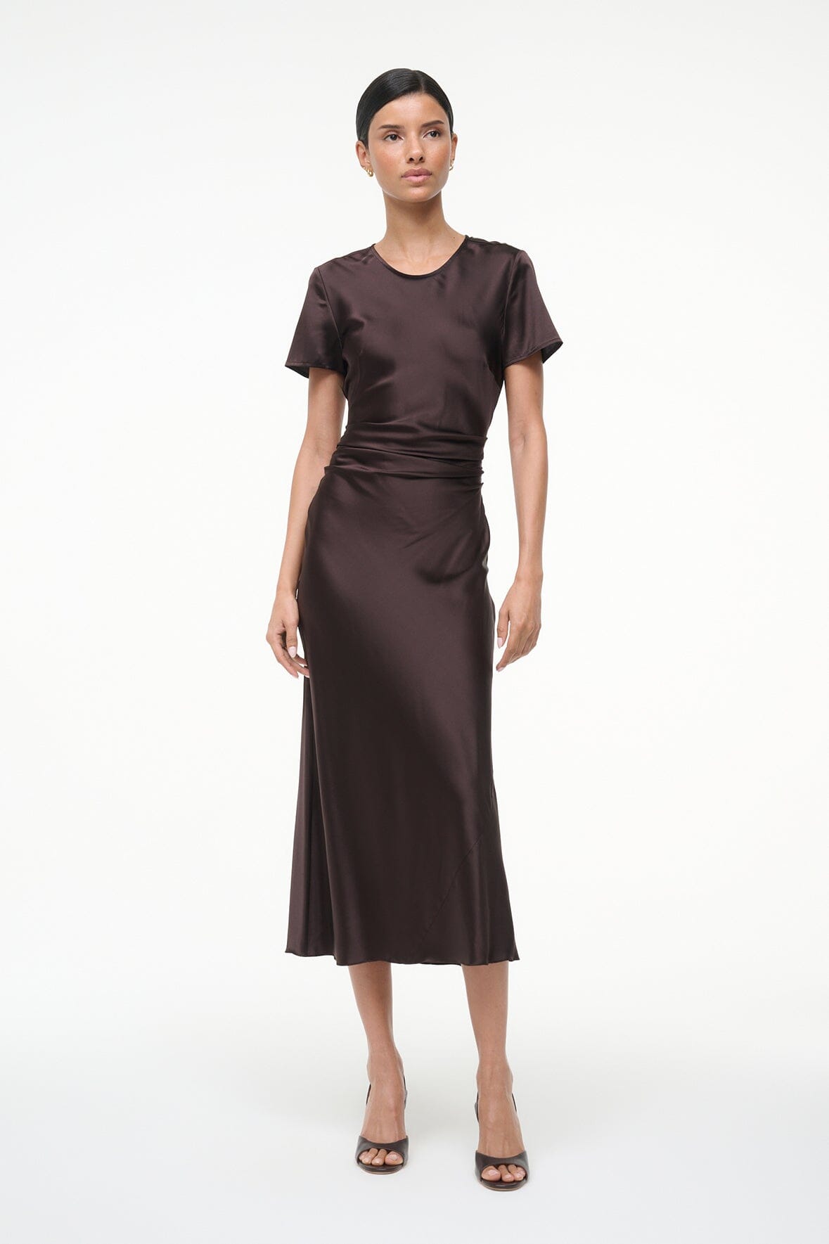 Marcel Silk Dress - Earth