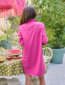 Mary Shirtdress - Hot Pink