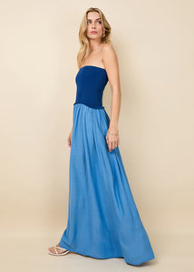 Strapless Soglio Dress Maritime Navy / Marina Blue