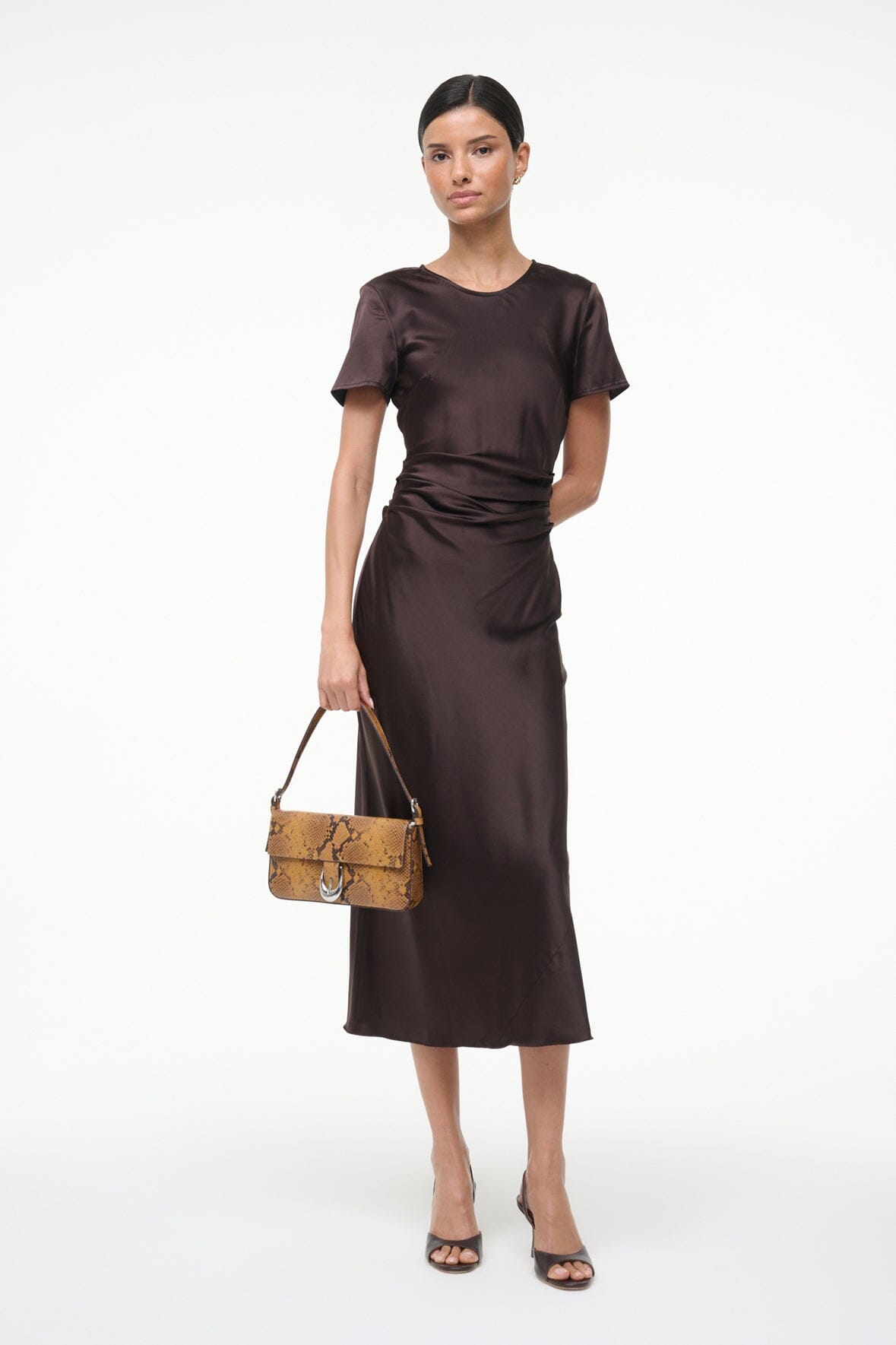 Marcel Silk Dress - Earth