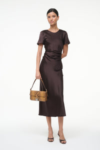 Marcel Silk Dress - Earth