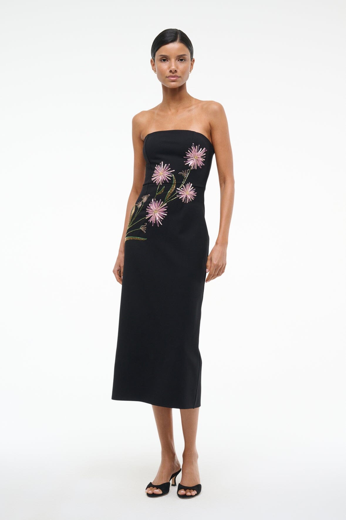 Brooke Dress - Dahlia Daydream Black