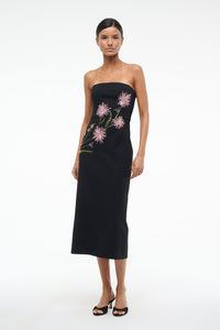 Brooke Dress - Dahlia Daydream Black