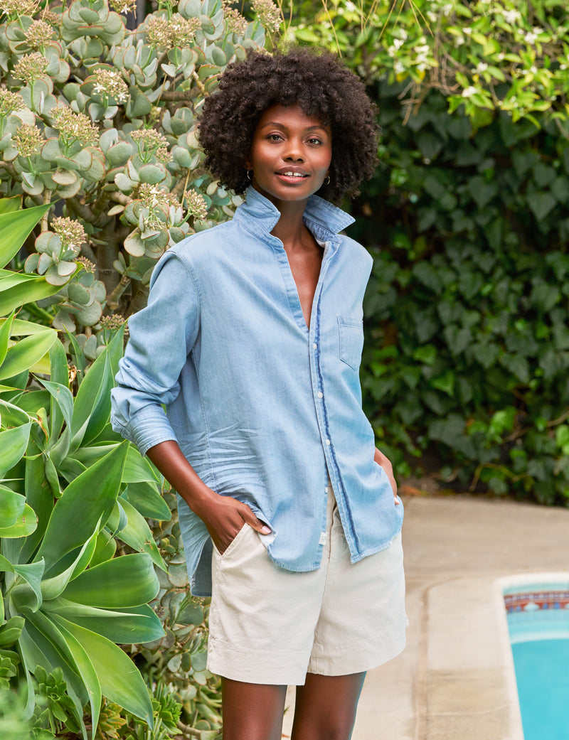 Eileen Relaxed Button-Up - Classic Blush Wash