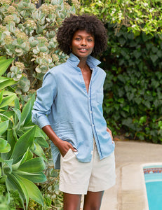 Eileen Relaxed Button-Up - Classic Blush Wash