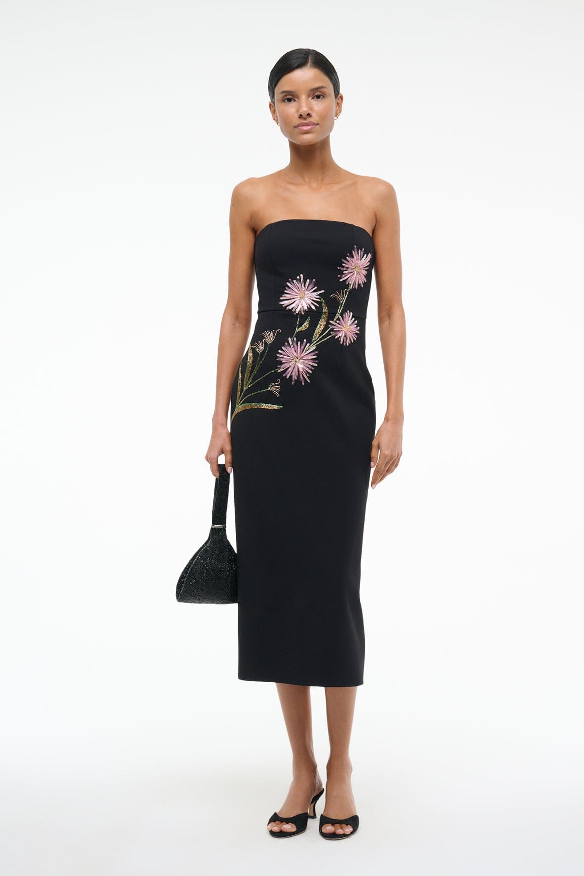 Brooke Dress - Dahlia Daydream Black