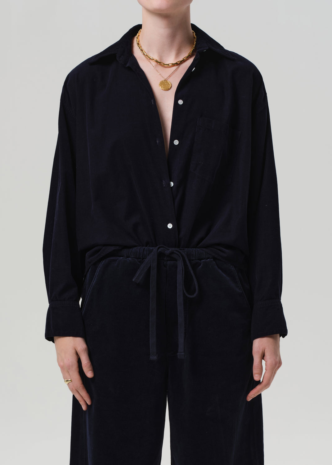 Kayla Shirt Corduroy - True Navy