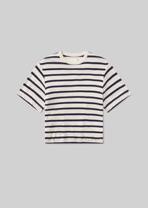 Goldie Tee - Azure Stripe