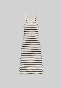 Long Faye Tank Dress - Midnight Stripe