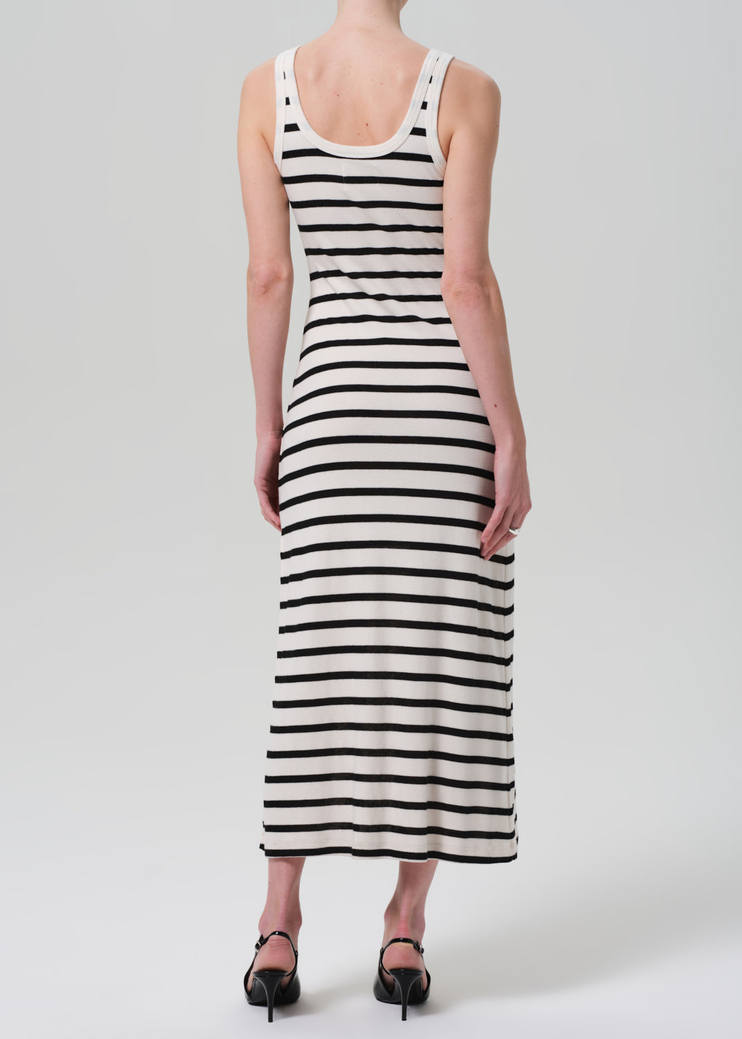 Long Faye Tank Dress - Midnight Stripe