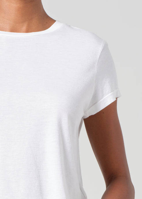 Adine Shrunken Tee - White