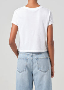 Adine Shrunken Tee - White