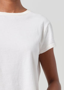 Adine Shrunken Tee - White Ash