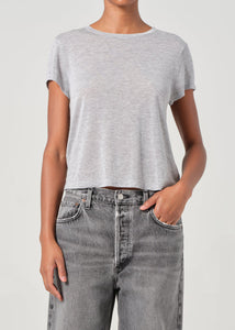 Adine Shrunken Tee - Grey Heather