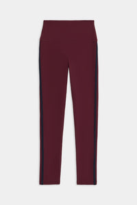 Amber Airweight High Waist 7/8 - Dark Cherry/Indigo