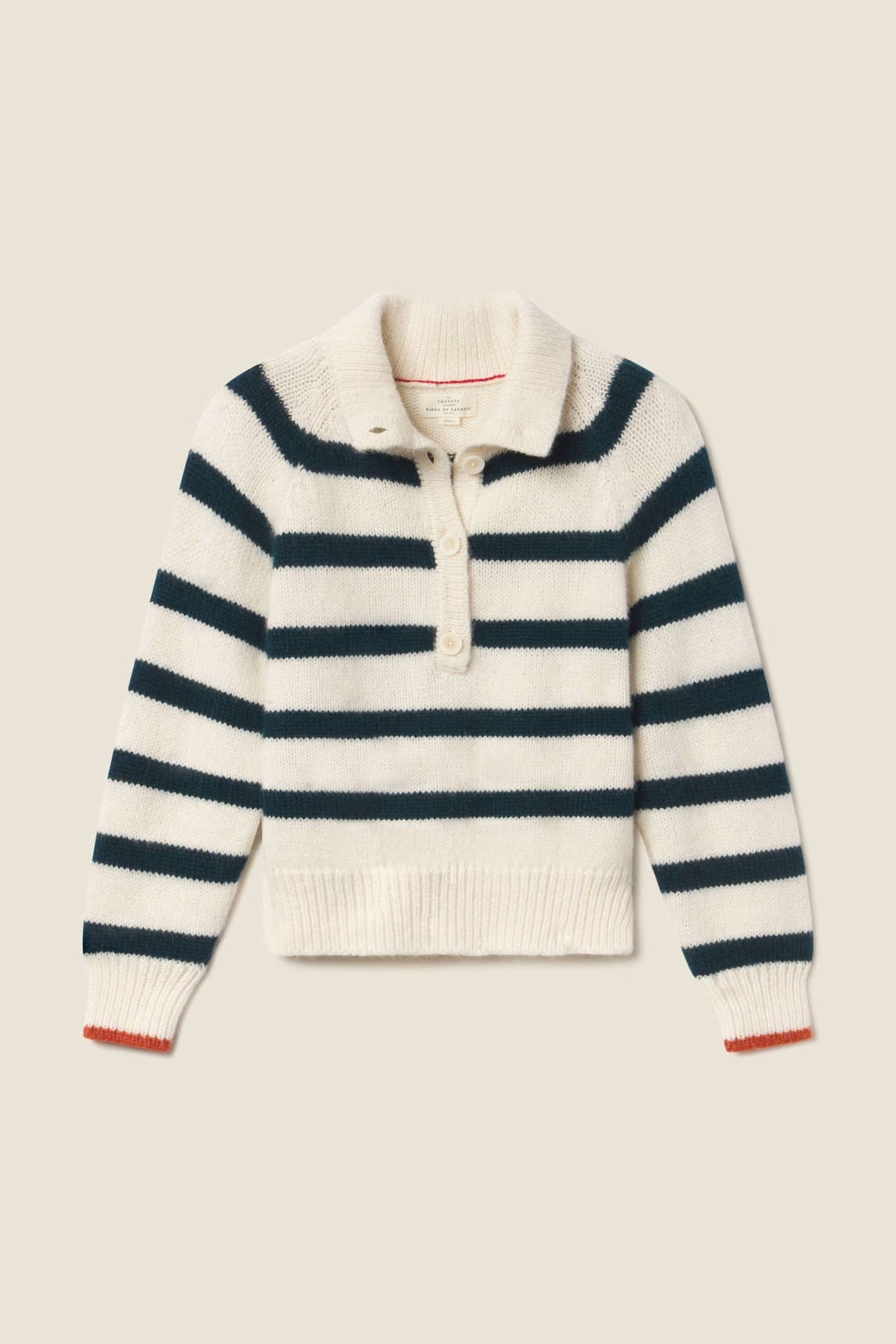 Juneau Sweater - Teal Stripe