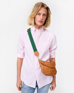 Adjustable Crossbody Strap - Evergreen Cotton Webbing