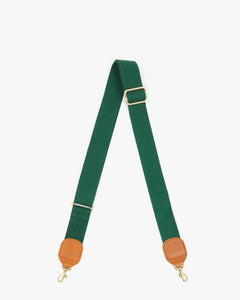 Adjustable Crossbody Strap - Evergreen Cotton Webbing