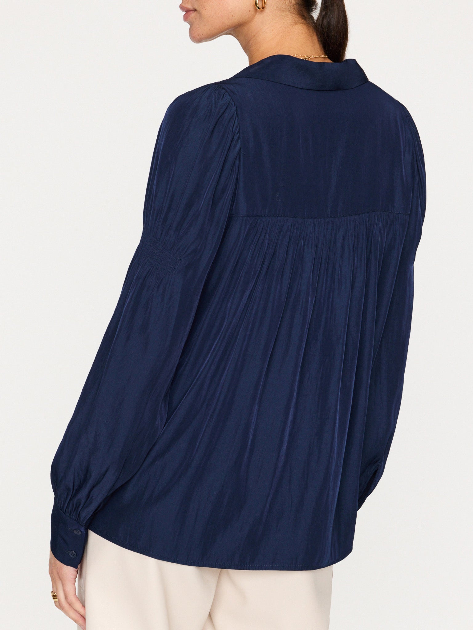 The Anson Blouse - Navy