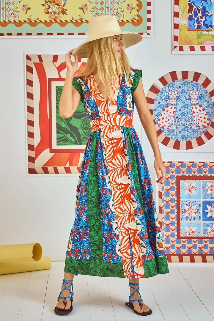 April Dress - Orange Grove Combo