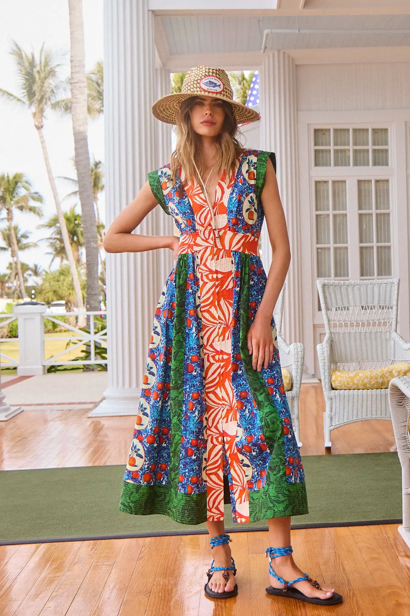 April Dress - Orange Grove Combo