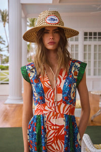 April Dress - Orange Grove Combo