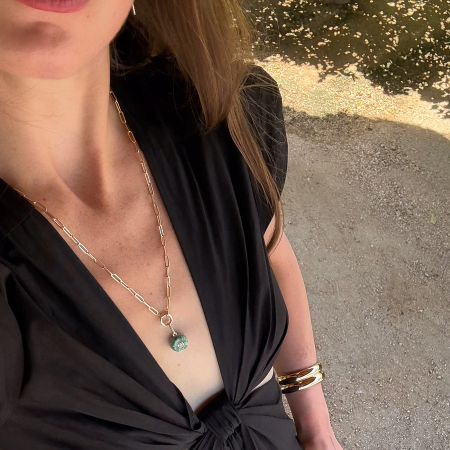 Coco Sand Silk Cord Necklace