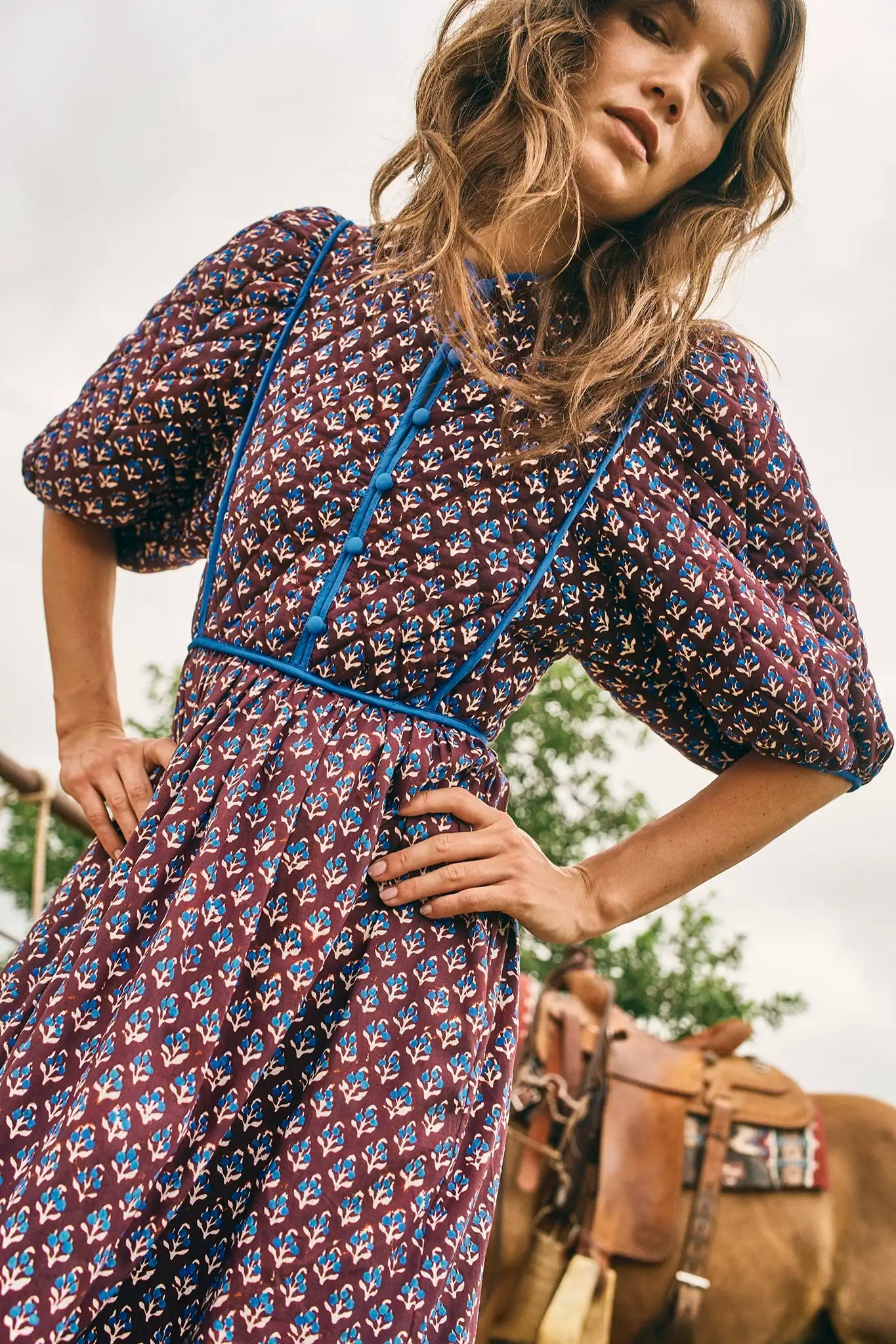 Brenner Dress - Autumn Fleur Fig