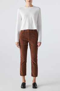 Corduroy Easy Army Trouser - Cocoa
