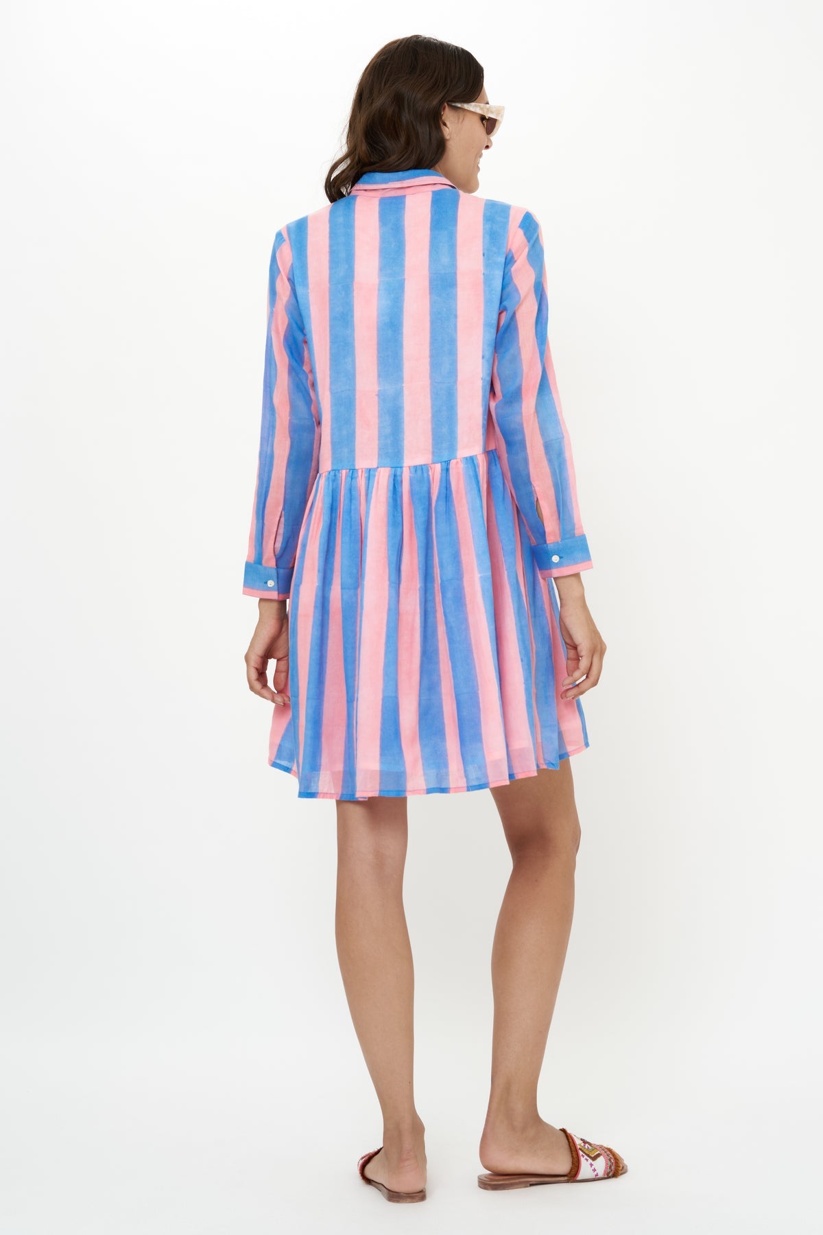 Shirt Dress Mini - Cabana Pink