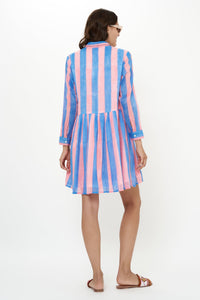 Shirt Dress Mini - Cabana Pink
