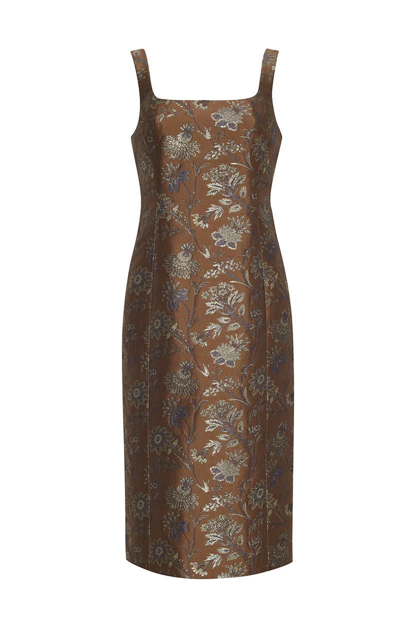 Carlie Dress - Jacquard Garden