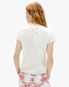 Classic Tee - Cream w/ Cobalt Californie