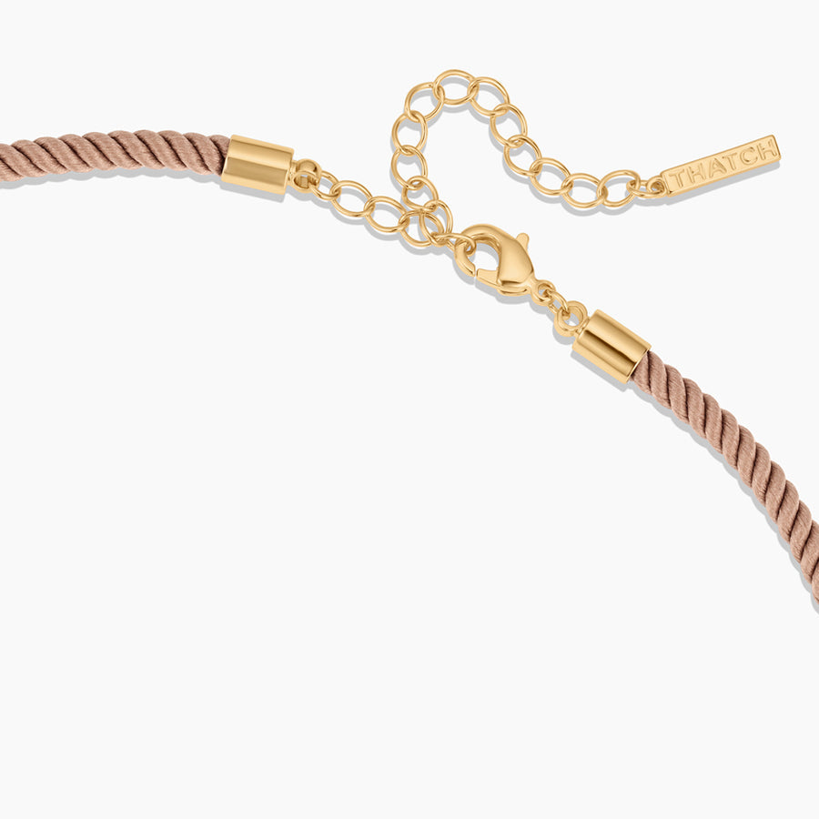 Coco Sand Silk Cord Necklace