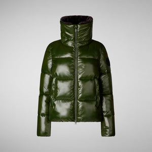 Moma Puffer w/ Faux Fur Lining - Pine Green